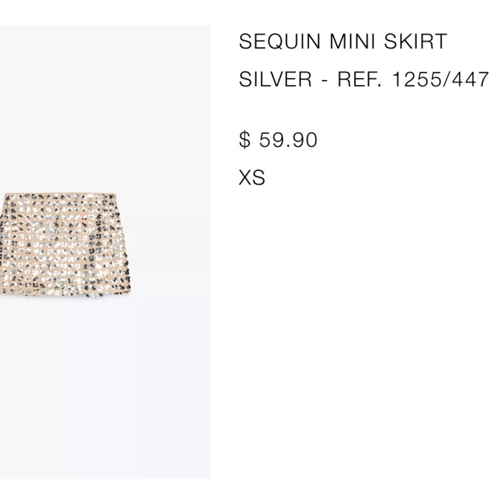 *NWT* Sequin Mini Skirt - Picture 2 of 3